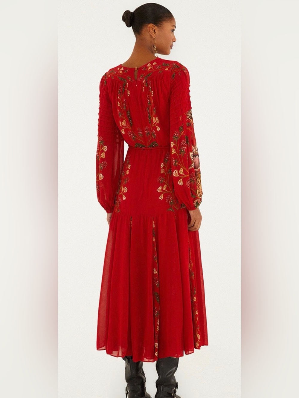 FARM Rio Berry Garden Long Sleeve Dress - Picture 7 of 13